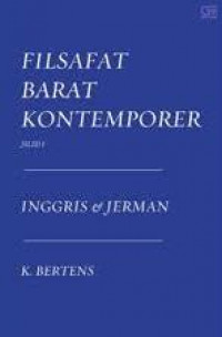 Image of FILSAFAT BARAT KONTEMPORER : INGGRIS-JERMAN