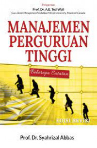 Image of MANAJEMEN PERGURUAN TINGGI : BEBERAPA CATATAN