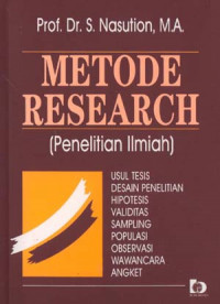Image of METODE RESEARCH (PENELITIAN ILMIAH)