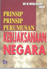 Image of PRINSIP-PRINSIP PERUMUSAN KEBIJAKSANAAN NEGARA