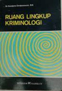 Image of RUANG LINGKUP KRIMINOLOGI